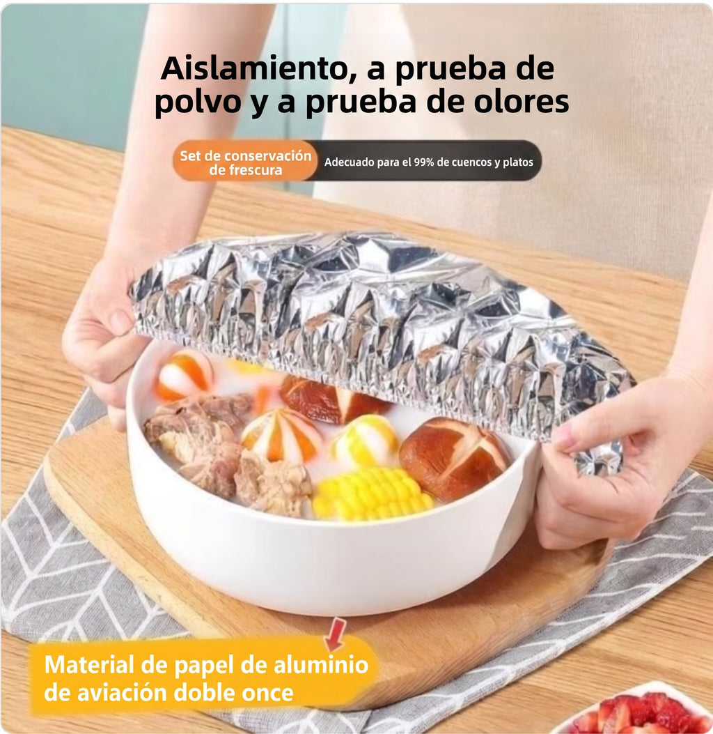 Funda térmica desechable de papel aluminio para alimentos