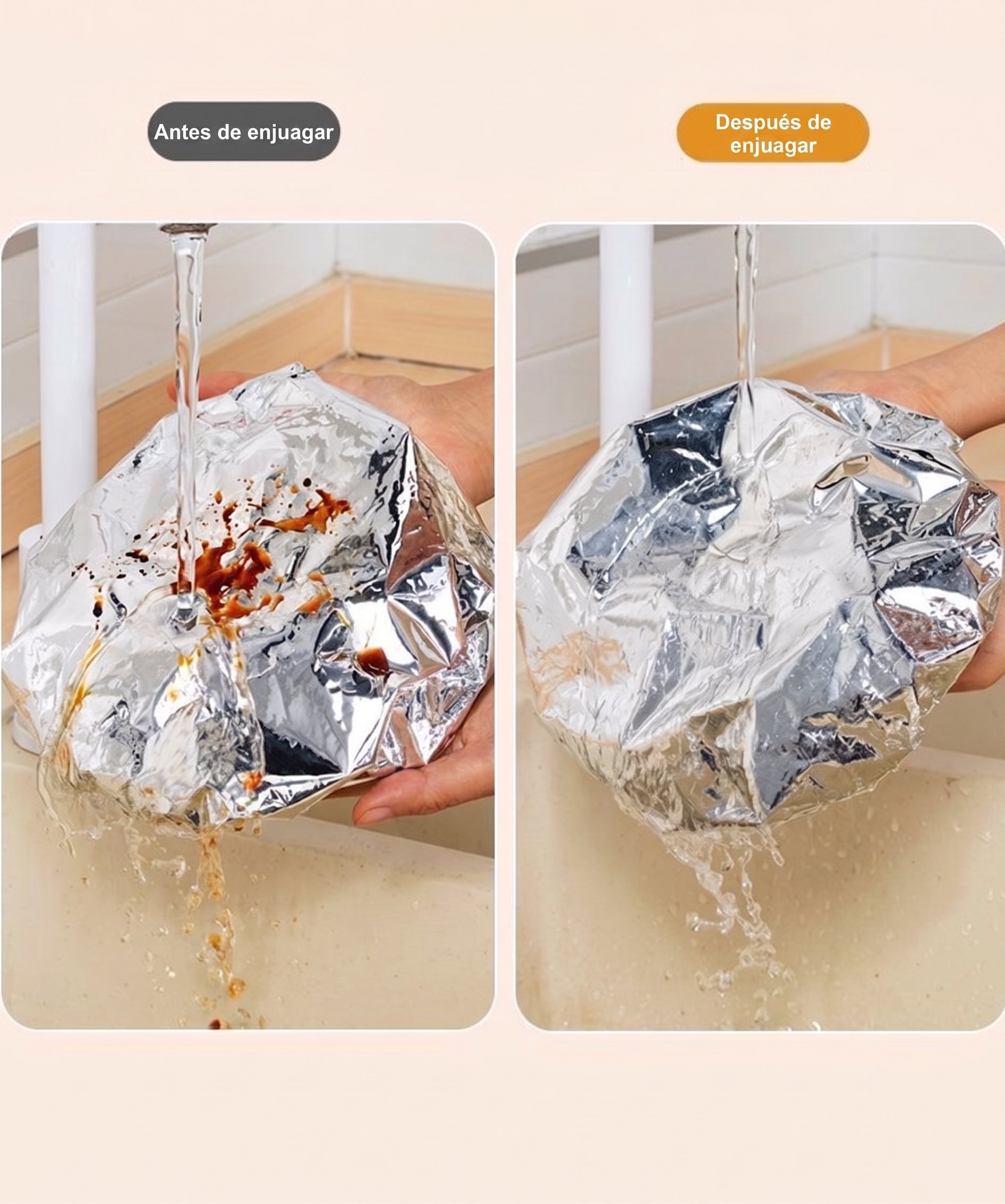 Funda térmica desechable de papel aluminio para alimentos