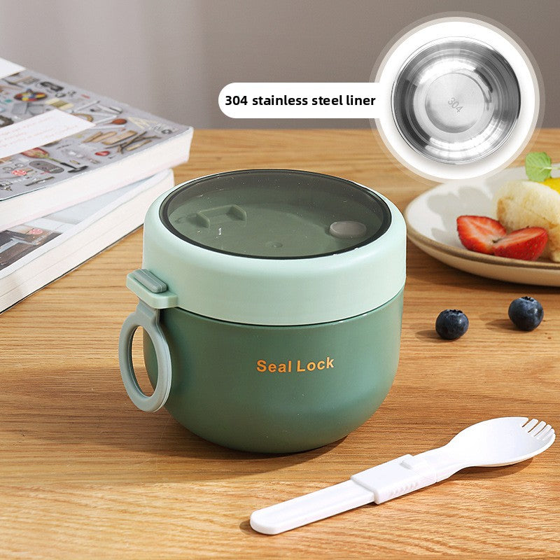Insulated oatmeal mug